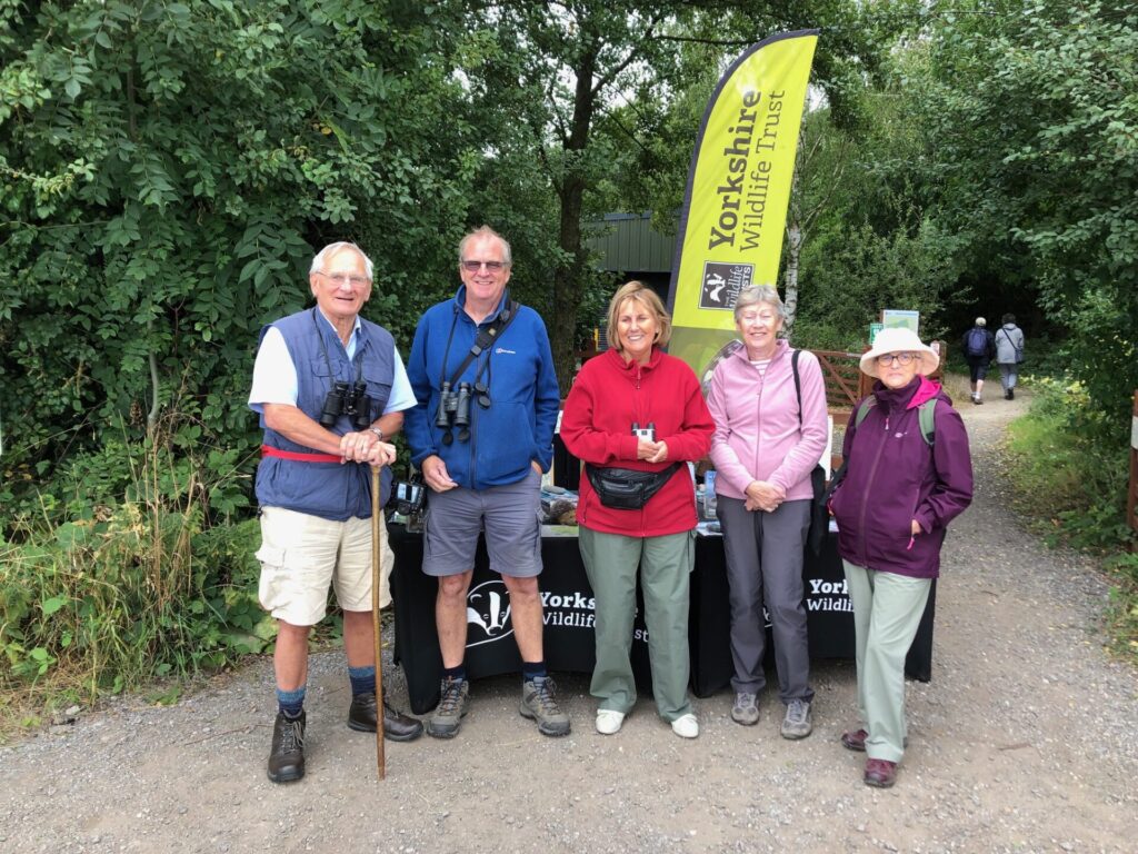 Starting a walk near the Buttie  Van.

